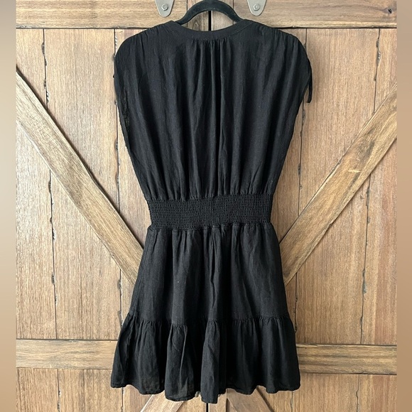Rails Samina Mini Linen Blend Dress Black Size XS - Picture 13 of 13